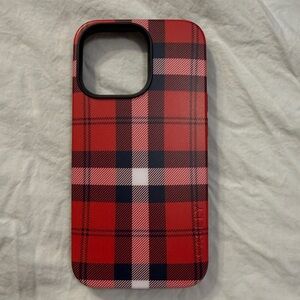 Casely iPhone 13 Pro Bold Case Holiday Plaid Print